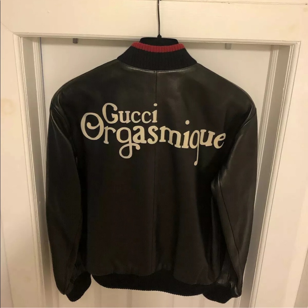 Gucci leather jacket